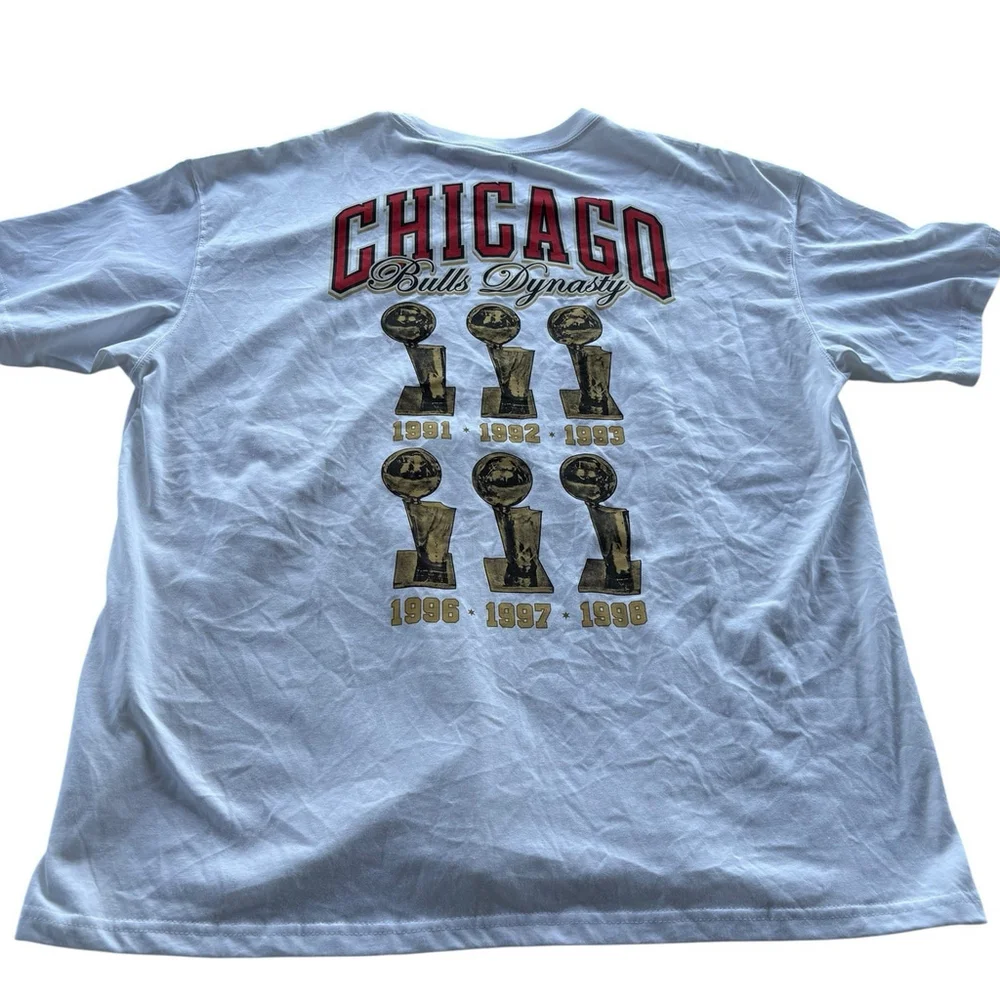 Nike Chicago Bulls Dynasty Shirt XL NBA 1966–2021 Champs Tee NWT